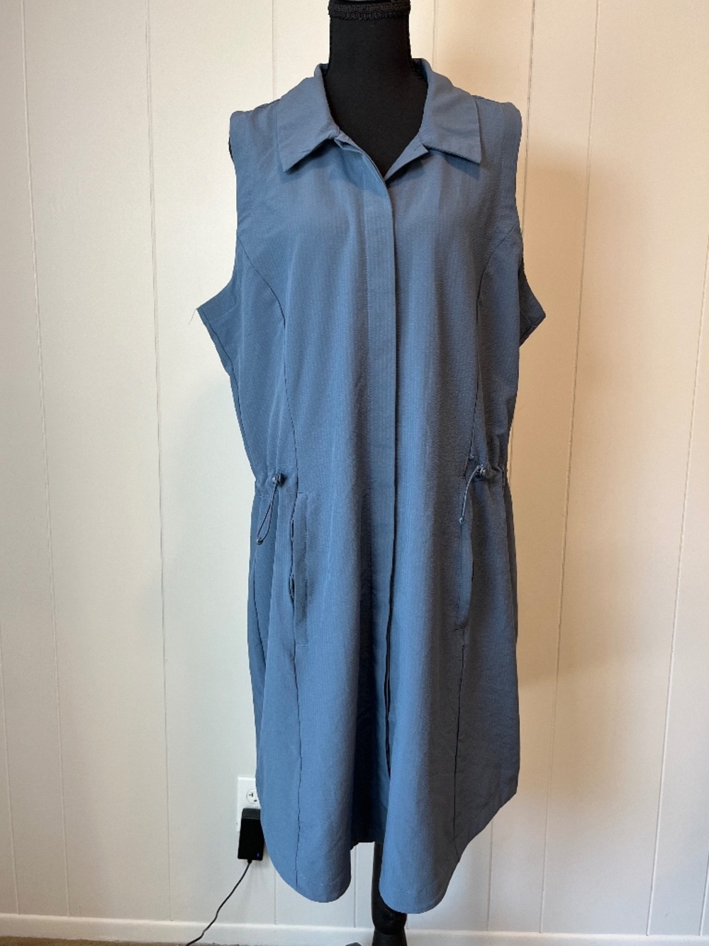 Avalanche Voyage Shirt Dress Hiking Travel Quick-Dry Adjustable Waist sz XXL